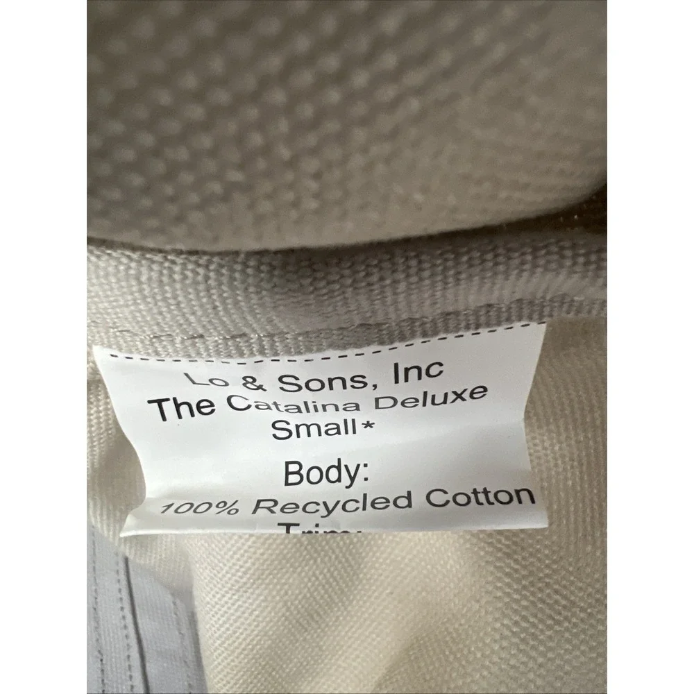 New Lo & Sons Catalina Deluxe Weekender in Canvas Cotton Tote Travel Duffle READ